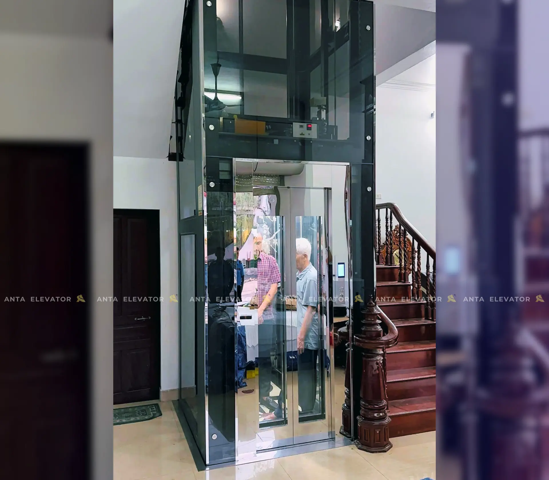 Thang Máy Kính Gia Đình – Ông Sang – Vạn Phúc